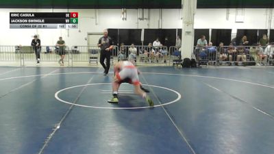 132 lbs Consi Of 32 #1 - Eric Casula, OK vs Jackson Swingle, WV