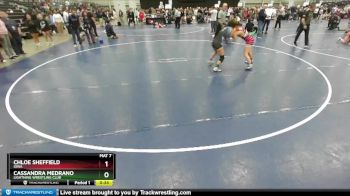 100 lbs 5th Place Match - Cassandra Medrano, Lightning Wrestling Club vs Chloe Sheffield, Iowa