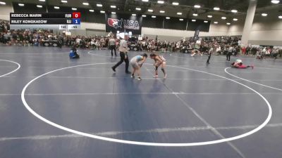 100 lbs Cons. Rd Of 32 - Riley Kongkaeow, Illinois vs Rebecca Marin, Florida