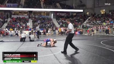 110 lbs Quarterfinal - Addison Morgan, Renegades vs Natalie Lattimer, Pittsburg Wrestling Club