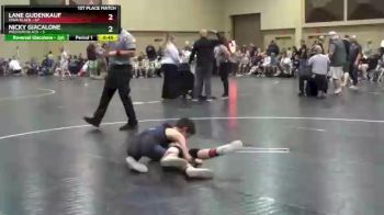 108 lbs Finals (2 Team) - Lane Gudenkauf, Iowa Black vs Nicky Giacalone, Missouri Black