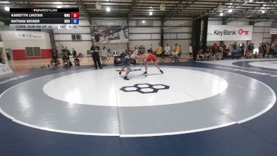 65 kg Cons. Sub-rd Of 32 - Karstyn Lhotak, Wolves Wrestling Club vs Nathan Moser, Ohio