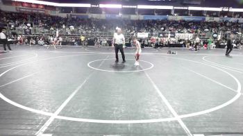 65 lbs Round Of 16 - Darien Bridges, Gsd vs Ryland Peters, Claremore WC