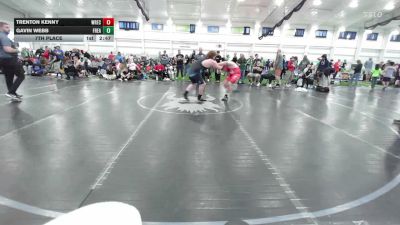 285 lbs 7th Place - Trenton Kenny, Wrecking Crew - HS vs Gavin Webb, Freakztyle Fire N Ice - HS
