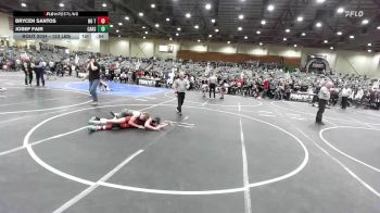 123 lbs Consi Of 8 #2 - Brycen Santos, No Team vs Josef Fair, Carson Valley Wildcats