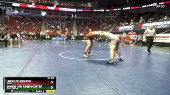 2A-215 lbs Cons. Round 3 - Brodie Van Regenmorter, Sioux Center vs Lucas Feuerbach, Solon