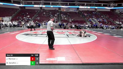 133 lbs Round Of 16 - Jackson Mentzer, Boiling Springs vs Mario Serafini, Central Mountain