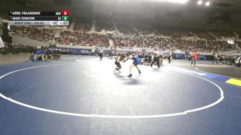 122-D3 1st Place Match - Alex Chacon, Safford High School vs Aziel Velasquez, American Leadership Academy - Gilbert North