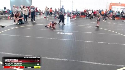 55 lbs Round 2 - Madilyn Jackson, Eastside Youth Wrestling vs Seth Curtiss, Eastside Youth Wrestling