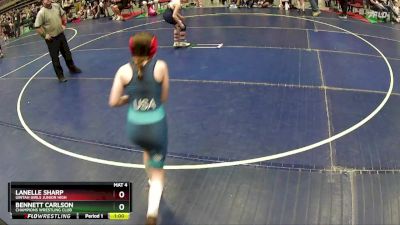 91 lbs Quarterfinal - Bennett Carlson, Champions Wrestling Club vs Lanelle Sharp, Uintah Girls Junior High