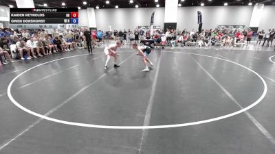 106 lbs Kaiden Reynolds, Oregon vs Owen Dorshorst, Wisconsin Red