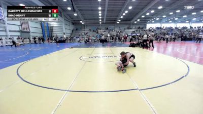 132 lbs Round Of 32 - Garrett Mehlenbacher, NY vs Shad Henry, WV