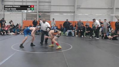 130 lbs Round 5 (10 Team) - Leonidas Fonseca, Kardiac Kidz vs Collin Young, Neighborhood Wrestling