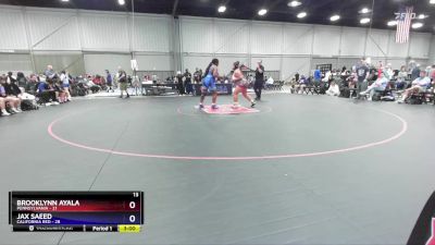 235 lbs Round 2 (8 Team) - Brooklynn Ayala, Pennsylvania vs Jax Saeed, California Red