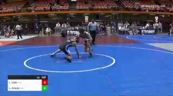 130 lbs Final - Logan Cole, Darkhorse Wrestling Club vs Leandro Araujo, Matpac Wrestling ND