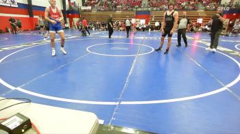 195 lbs Quarterfinal - Carsyn Kimrey, Tulsa Union vs Colton Treat, Bixby JH Boys