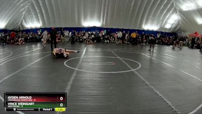 80 lbs Round 6 (8 Team) - Vince Weingart, Westshore vs Ayden Arnold, Crossroads Wrestling