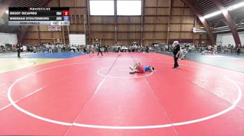 114A lbs Semifinal - Brody Dicaprio, Cba/ Journeymen vs Brendan Stoutenburg, Journeymen/saratoga Springs