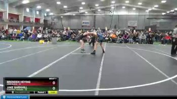 145 lbs Round 1 (8 Team) - Brenden Heying, Iowa Black vs Jake Barnhill, Montana Maroon