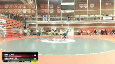 220 lbs Champ. Round 1 - Max Clark, South Fremont High School vs Diego Ratliff, Bonneville High School