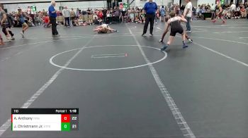 110 lbs Round 4 (6 Team) - Asher Anthony, Terps Northeast MS vs J.D. Christmann Jr., Saint Paris Graham