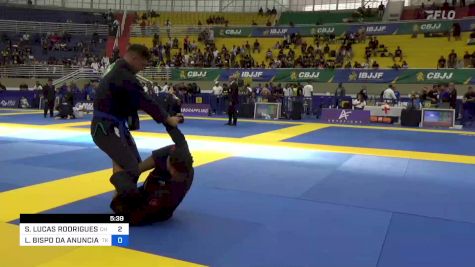 SEBASTIAO LUCAS RODRIGUES LOPES vs LUAN BISPO DA ANUNCIAÇÃO BARBOSA 2023 Brasileiro Jiu-Jitsu IBJJF