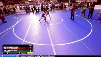 130 lbs Champ. Round 1 - Kale Anderson, California vs Jayden Gonzalez, Shafter Youth Wrestling
