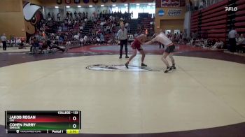 133 lbs Quarterfinal - Cohen Parry, Simpson vs Jakob Regan, Coe