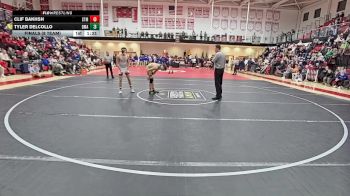 120 lbs Finals (8 Team) - Tyler Delcollo, Delaware Military Academy vs Clif Bakhsh, Saint Mark`s