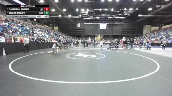 138 lbs Cons. Round 1 - Cameron Turner, Leavenworth HS vs Myles Finley, Kansas City - Piper HS