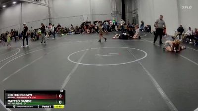 92 lbs Round 2 (4 Team) - Colton Brown, Revival Uprising Black vs Matteo Danise, Mat Assassins