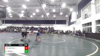 157 lbs Cons. Semi - Mikel David Uyemura, San Marino vs Alastar McRae, Mira Costa