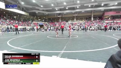 82 lbs Round 1 - Taylee Zimmerman, Maize WC vs Jude Bradfield, Mulvane Jr. Wrestling Club