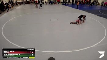 40 lbs Quarterfinal - Ashton Kronbach, Red Rock Central vs Finley West, TMBWWG