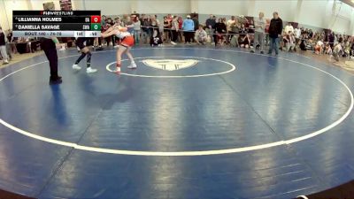 74-78 lbs Cons. Semi - Daniella Savage, Scanlan Wrestling Academy vs Lillianna Holmes, 84 Athletes