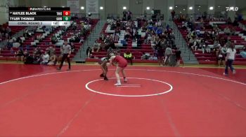 145 lbs Cons. Round 2 - Haylee Black, Thompson HS vs Tyler Thomas, Gardendale Hs