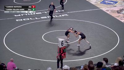 130 lbs Semifinal - Candice Matsuda, Spearfish vs Cateri Yellow Hawk, Sully Buttes