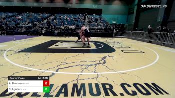 285 lbs Quarterfinal - Armando Barcenas, Simpson University vs Sam Aguilar, California Poly