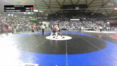 Boys 4A 285 lbs 7th Place Match - Luke Webb, Camas vs LeeAndrew Rubin, Kentwood