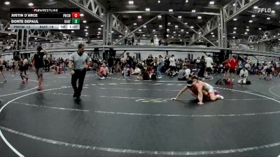 138 lbs Finals (2 Team) - Justin D`Arce, Prime WC White vs Donte DePaul, 84 Athletes