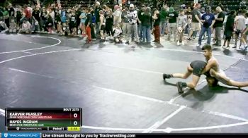 92 lbs Semifinal - Karver Peasley, Omak Wrecking Crew Wrestling vs Hayes Ingram, Bear Cave Wrestling Club