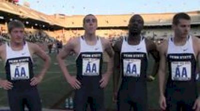 Cas Loxsom Penn State 1st Place 3:18.47 Mens SMR Championship of America Penn Relays 2012