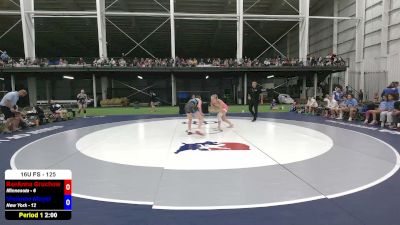 125 lbs RaeAnna Gruchow, Minnesota vs Vivianne Moyer, New York