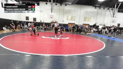 132 lbs Consi Of 8 #1 - Gianni Baker, Southington vs Rashan Amere Miller, Staples
