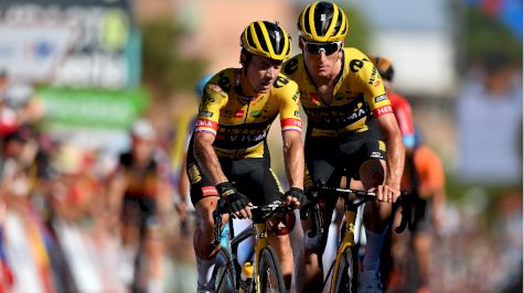 Primoz Roglic Crashes In Vuelta Sprint Gamble As Mads Pedersen Wins Stage