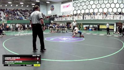 132 lbs Semifinal - Jaiden Sarabia, Toledo Whitmer vs Preston Lefevre, Clarkston (MI)