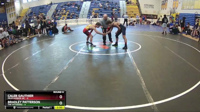 120 lbs Round 6 (8 Team) - Caleb Gauthier, Palm Harbor WC vs Bradley ...