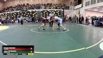 138 lbs Cons. Round 2 - Rylee Brown, NORTON vs Nick Petrakos, BRUNSWICK