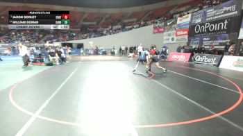 5A Boys 150 lbs Champ. Round 1 - Jaxon Godley, Crater Boys vs William Doman, Canby Boys