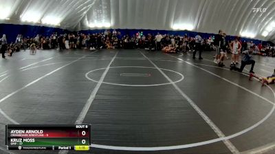 80 lbs Round 2 (8 Team) - Kruz Moss, OMP vs Ayden Arnold, Crossroads Wrestling